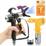 Dažymo pistoletas Rosfix TurboJet TJ1 &ndash; Ergonomi&scaron;kas, Tikslus pur&scaron;kimas, Antgalis 513, Svoris 488 g
