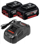 Akumuliatoriai Bosch GBA, 18 V, 5.0 Ah Li-ion, su įkrovikliu&nbsp;