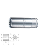 Stahlwille 1/2" 19mm 12-kampė ilginta galvutė