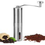 Kavamalė coffee mill / grinder,Manual Coffee Grinder | Stainless Steel Body, Ceramic Burr, Precise Grinding Level Settings, Aeropress Compatible,