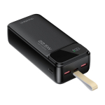 Atsarginis maitinimo &scaron;altinis ("Power Bank") Choetech B730 30 000 mAh 22,5 W PD maitinimo blokas (juodas)