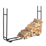 Stovas malkoms 106x220x22cm., juodos spalvos
