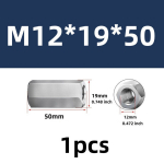 Nerūdijančio plieno &scaron;e&scaron;iakampės veržlės, M12*19*50 (1 vnt.)