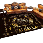 Vikingų stiliaus dekoratyvinis kilimas, 150 cm x 200 cm / 59 x 78,74 colio