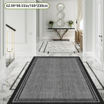 Aksominis neslystantis kilimas, 63 * 91 colis / 160 * 230 cm