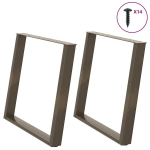 Valgomojo stalo kojelės, u formos, 2 vnt., 90x(72-73)cm