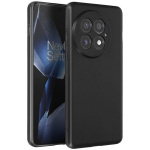 Coque - PRANE&Scaron;TI - OnePlus 13 - Lanksti Silikoninė - Juodasis Matinis - Apsauga Nuo Pėdsakų
