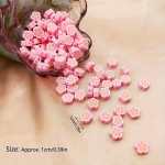 Karoliai, 30pcs10mm Mixed Color Plum Blossom Soft Clay Beads
