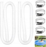 2x gofruotas žarna 32mm 150cm baseino siurbliui filtrui baseino žarna