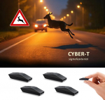 Ultragarsiniai &scaron;vilpukai automobiliui CYBER-T. Laukinių gyvūnų baidymo signalizatoriai