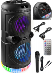 Galinga ne&scaron;iojama kolonėlė disco led bluetooth usb akumuliatorius