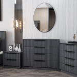 Komoda Asir Kale Luxe 4801, 100x85x45 cm, pilka
