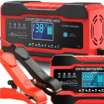 Galingas i&scaron;manusis akumuliatoriaus įkroviklis 10a lcd automat 24v 12v