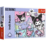 Dėlionė Trefl Zabawy z Kuromi Hello Kitty spalvinga iliustracija vaikams, 30 dalių
