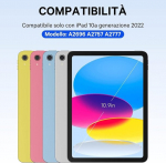 Winchking klaviatūra, skirta ipad a16 11/10 kartos (2025/2022) su jutikliniu kilimėliu, dėklas su klaviatūra, skirtas ipad 11 gen 11 colių/10 gen 10,9 colių, bluetooth magnetinė klaviatūra su ap&scaron;vietimu qwerty, violetinė