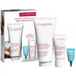 Kūno priežiūros rinkinys Clarins Body Hydration Essentials 233 ml, drėkinamasis, maitinamasis, glotninamasis