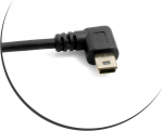 A123 Systems, Inc System-s mini usb kabelis kampinis ki&scaron;tukas kairysis kampas į female mini usb duomenų ir įkrovimo kabelį 25 cm