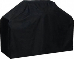 Oksfordo atsparus drėgmei vandeniui nepralaidus kepimo dangtis 145x61x117cm juoda