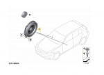 BMW I hibridinis I8 3 M2 F20 vidutinio diapazono garsiakalbis Stereo/Hifi originalus 65139264943