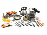 Mini virtuvės puodai ir reikmenys vaikams Kitchen Home 5705-3, 36 vnt.