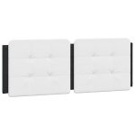 Galvūgalio pagalvėlė, balta ir juoda, 140cm, dirbtinė oda CFE7658192