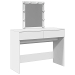 Kosmetinis staliukas，Makiažo stalas su LED, baltos spalvos, 100x40x130cm CFE3728984