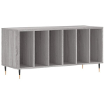 Vinilinių plok&scaron;telių spintelė, pilka, 100x38x48cm, mediena CFE215526