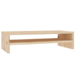 Monitoriaus stovas, 50x24x13cm, pu&scaron;ies medienos masyvas CFE290356