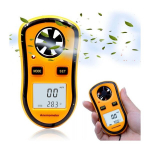 Skaitmeninis anemometras &ndash; vėjo greičio matuoklis + temperatūra + Boforto skalė &ndash; LCD ekranas