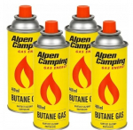 Butano dujų balionėliai 4vnt. po 400ml