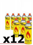 Butano dujų balionėliai 12vnt. po 400ml