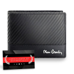 Vyri&scaron;ka odinė piniginė Pierre Cardin, juoda, RFID apsauga 323706