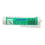 Silikonas-klijai, atsparus vandeniui, juodas, 310 ml