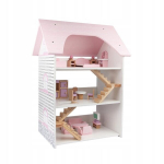 Didelis medinis lėlių namelis Aga4Kids, 66 cm