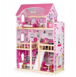 Medinis lėlių namelis su baldais,Ecotoys
