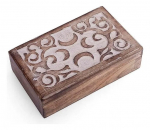 Medinė papuo&scaron;alų dėžutė Great Indian Bazaar, 20x13x6.5 cm