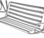 WingFly sodo sūpynių audinys 148 x 50 x 50 cm, pilkas