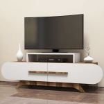 TV staliukas Rose, baltas/rudas