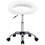 Darbinė kėdė su ratukais, balta