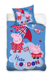 Vaiki&scaron;kas patalynės komplektas Peppa Pig 140x200, 2 dalių