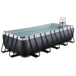 Karkasinis baseinas su smėlio filtru Exit Leather, 540x250x122 cm, juodas