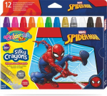 I&scaron;sukamos &scaron;ilkinės kreidelės Colorino Marvel Spider-Man, 3 in 1, 12 spalvų