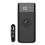 Atsarginis maitinimo &scaron;altinis ("Power Bank") I&scaron;orinė baterija POWER BANK Dudao K13Pro 10000mAh su belaidžiu įkrovikliu (PD+QC3.0 10W) juoda