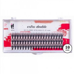 Priklijuojamos blakstienos kuok&scaron;teliais Ibra Extra Double C 0,10-10mm