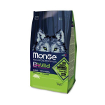 Monge BWild Adult All Breed sausas pa&scaron;aras su &Scaron;erniena, visų veislių suaugusiems &scaron;unims 12kg
