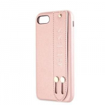 &bdquo;Guess&ldquo; &ndash; iPhone 7 / 8 / SE2020 Saffiano dirželio dėklas, rožinis