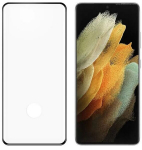 Apsauginis stikliukas 9H 5D, skirtas Samsung S21 Ultra, juodas