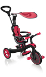 Daugiafunkcinis triratukas Globber Trike Explorer 4in1, raudonas, 632-102