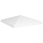 Vir&scaron;utinis pavėsinės uždangalas, baltos spalvos, 3x3m, 270 g/m&sup2;