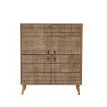 Spintelė Kalune Design 863 (I), 111 cm, ąžuolo spalvos/&scaron;viesiai ruda